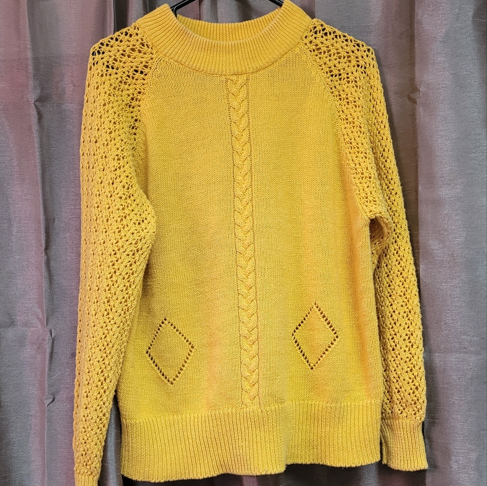 VINTAGE Cervelle Mustard Knit Sweater